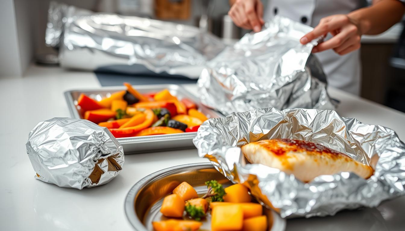 アルミホイルをオーブンに入れてもいいですか？